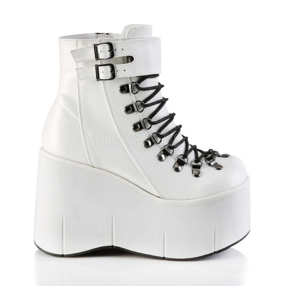 Platform Lace Up Goth Ankle Boots
